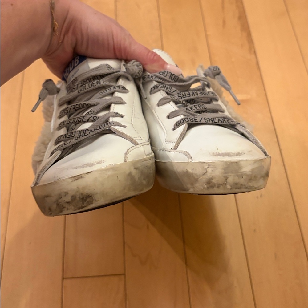 Golden Goose Superstar Sabot Shearling Sneakers / Mules, size 8 / 38 EU - Picture 8 of 16